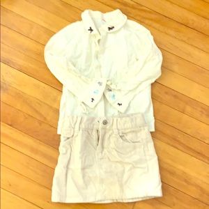 Gymboree Shirt 👚 and skirt